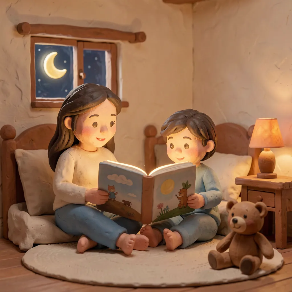 Claymation illustration style example