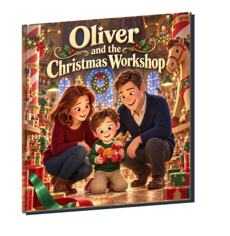 Oliver and the Christmas Workshop personalized storybook