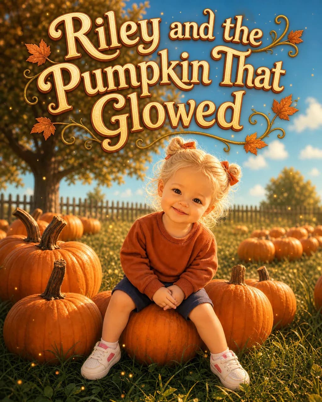 The finished book Riley and the Pumpkin That Glowed