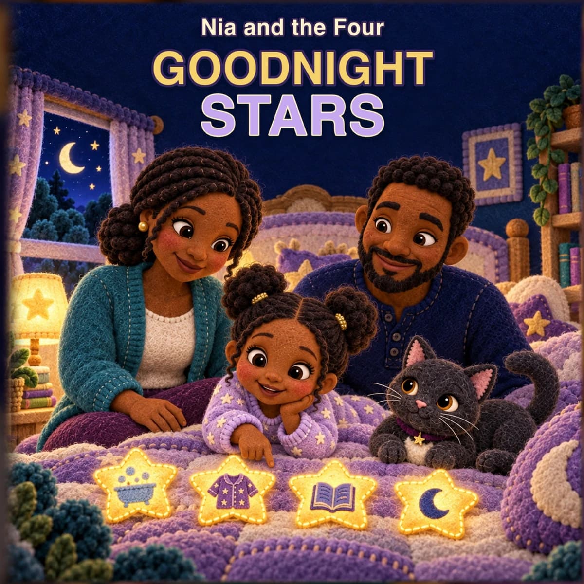 Nia and the Four Goodnight Stars cover