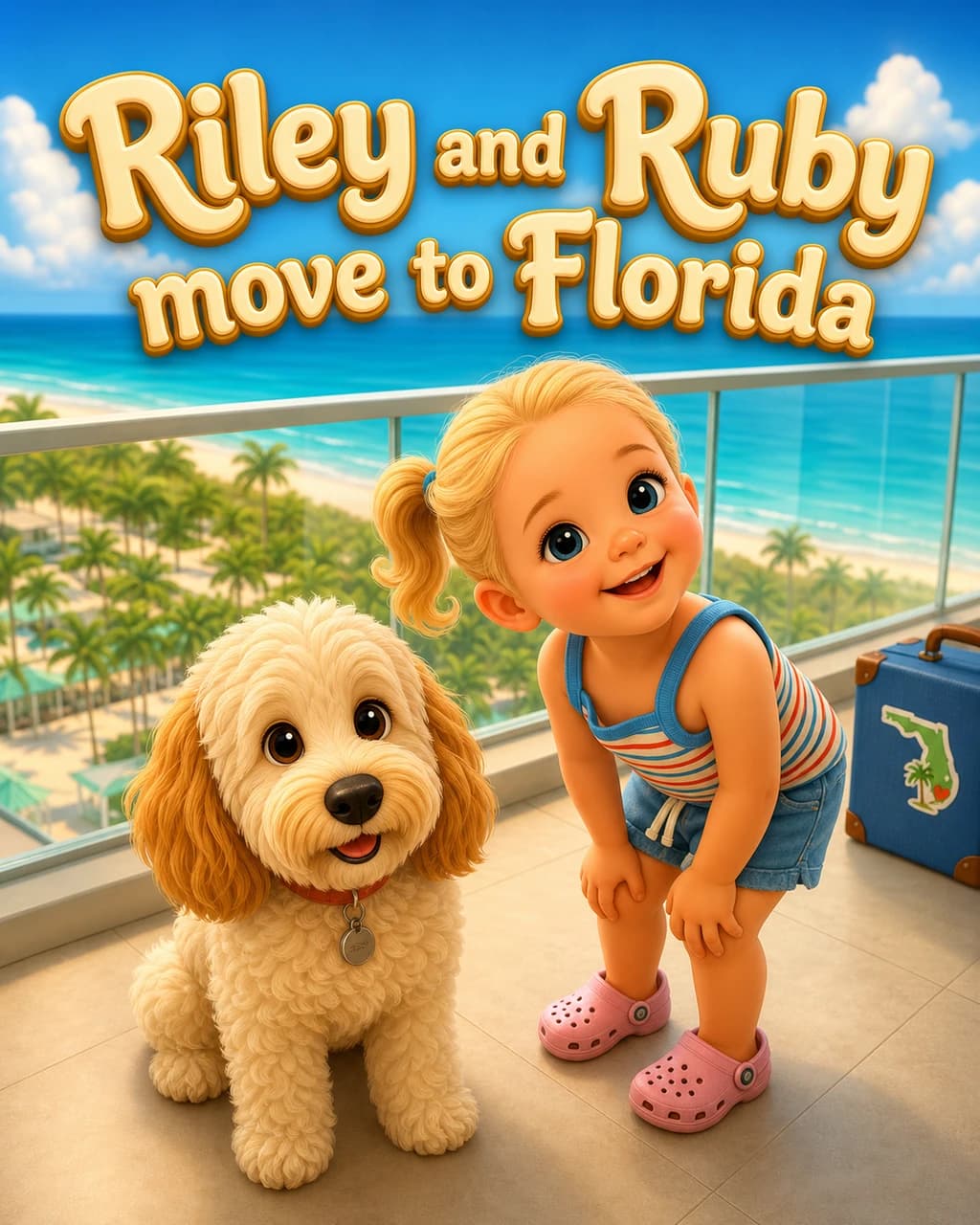 The finished book Riley and Ruby move to Florida