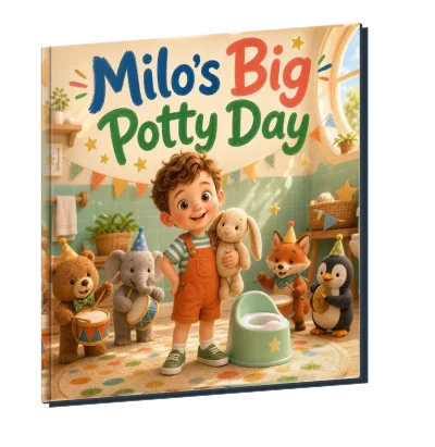 Milo’s Big Potty Day personalized storybook cover