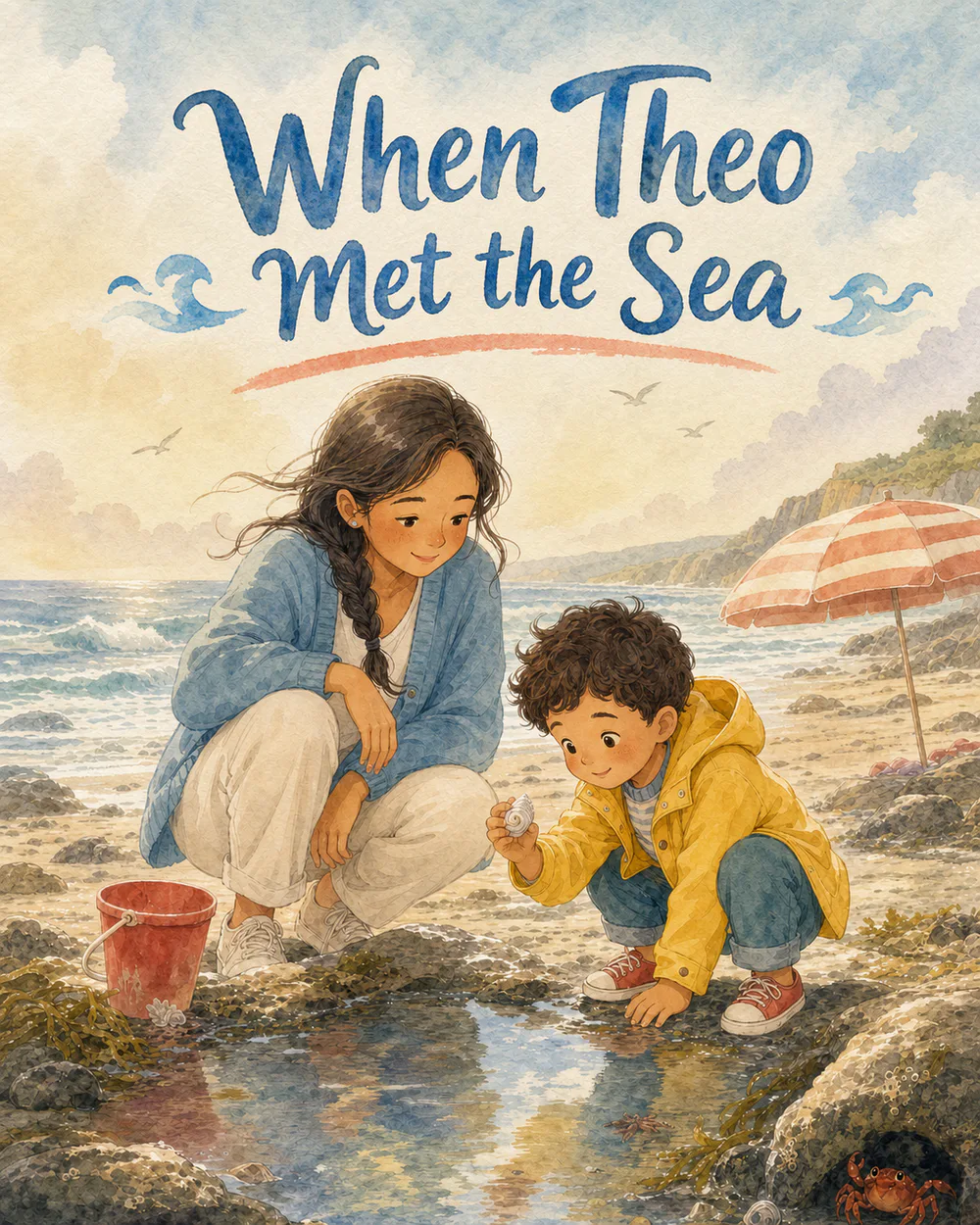 When Theo Met the Sea personalized storybook cover